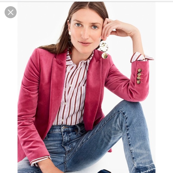 SOLD Parka Blazer in Velvet Dried Rose NWT rose🌹 - Picture 3 of 8